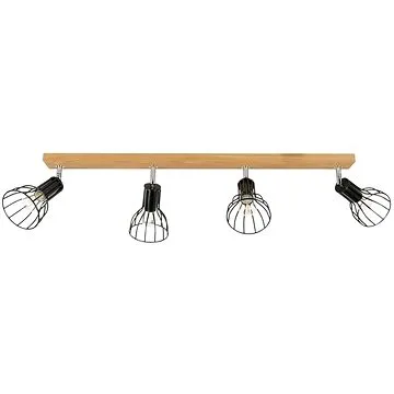 Bodové svítidlo MEGAN 4xE14/40W/230V dub – FSC certifikováno (117286)