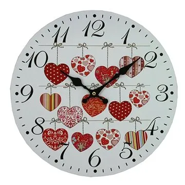 Goba hodiny Červená srdíčka (1990994)