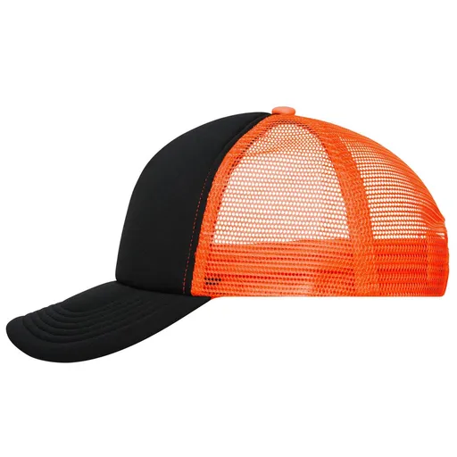 Myrtle Beach (Daiber) 5 panelová kšiltovka MB070 - Černá / neonově oranžová | uni