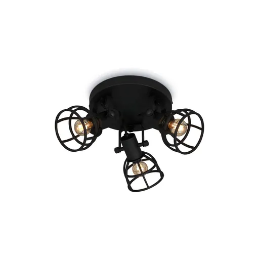 BRILONER Bodové svítidlo pr. 23 cm 3x E14 25W černá BRILO 2669-035