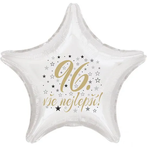 96. narozeniny balónek hvězda -