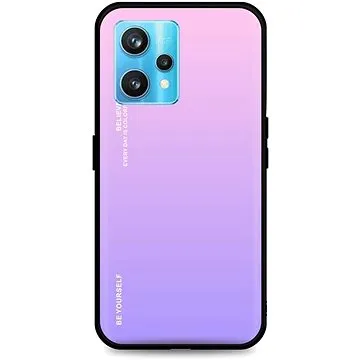 TopQ Kryt LUXURY Realme 9 Pro+ pevný duhový růžový 73124 (Sun-73124)