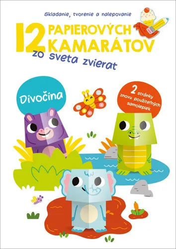 12 papierových kamarátov zo sveta zvierat Divočina