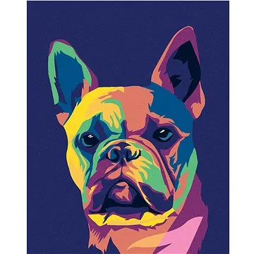 Pop-art buldoček, 40×50 cm, bez rámu a bez vypnutí plátna (6045080)