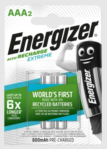 HR03 2BP AAA Ext NiMH 800mAh ENERGIZER