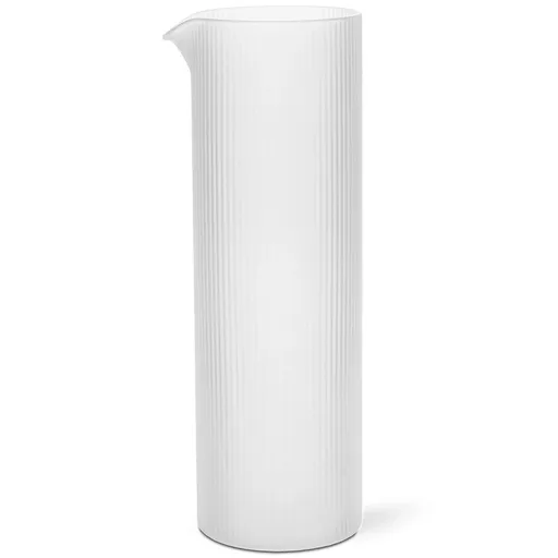 Džbán na vodu RIPPLE 1,1 l, bílá, sklo, ferm LIVING