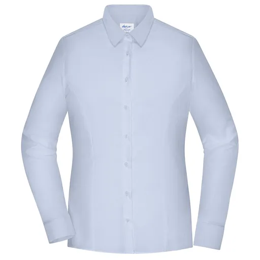James & Nicholson (Daiber) Dámská košile s dlouhým rukávem JN1371 - Světle modrá | L