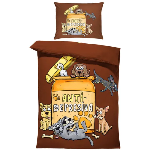 Povlečení Antidepresiva – pes (Rozměr : 1x140/200 + 1x90/70)
