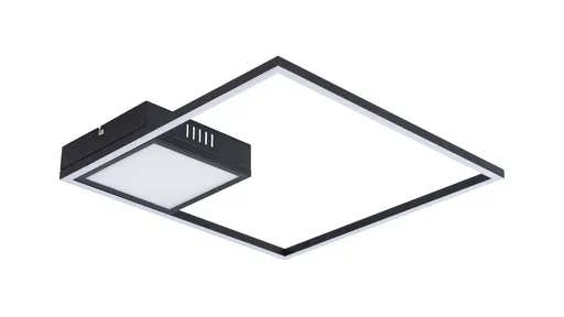 Rabalux Černé stropní LED svítidlo Sirius 400x400mm 30W 5286