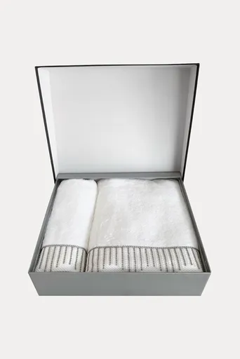 Dárková sada ručník a osuška NOVA, 2 ks Bílá