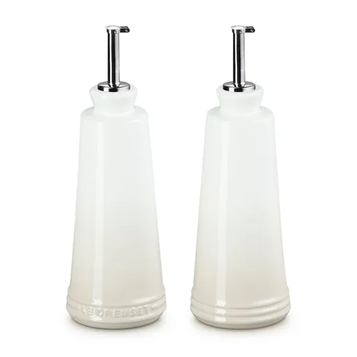 Dávkovač oleje SIGNATURE 300 ml, sada 2 ks, MERINGUE, kamenina, Le Creuset