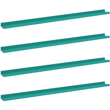 Shumee Nástěnné 4 ks modré 115×9×3 cm, 326718 (326718)