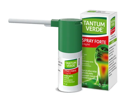 Tantum Verde Spray Forte 0,30% ústní sprej 15 ml