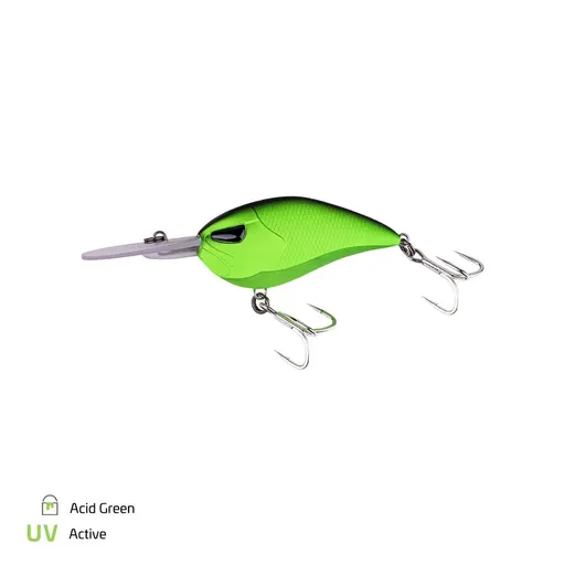 Zeck Wobler Cat Crank 7,5cm / 3m F - Acid Green,Zeck Wobler Cat Crank 7,5cm / 3m F - Acid Green