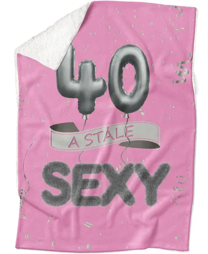 Deka Stále sexy – Růžová (věk: 40, Podšití beránkem: ANO)