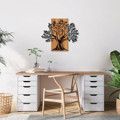 Dekorativní dřevěný doplněk na zeď Monumental Tree 2