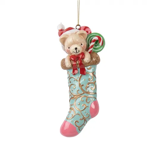 Bílý hrnek se srdíčkem a proužky Lovely Day - 12*8*7 cm / 275 ml Clayre & Eef