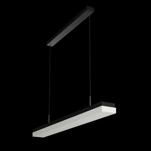 OSMONT MAT60584 MATAR LE5 závěsné plastové svítidlo černá / bílá IP40 4000 K 19W LED