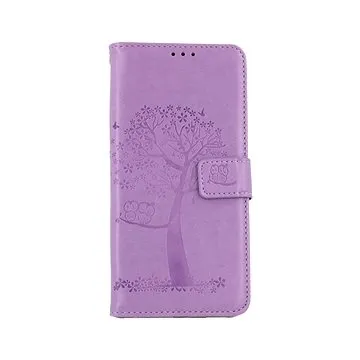 TopQ Realme 7 knížkové Světle fialový strom sovičky 63120 (Sun-63120)
