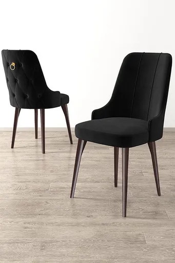 Sada židlí (2 kusy) Newa - Black, Brown