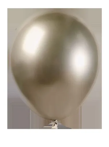 Balónek chromovaný MINI - 13 cm - lesklý prosecco - 1ks - SMART