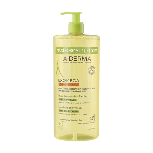 A-Derma Exomega Control Zvláčňující sprchový olej 1000 ml