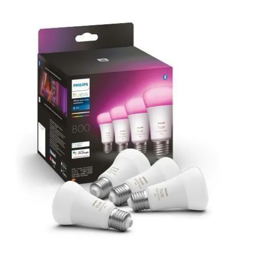 PHILIPS HUE Hue Bluetooth LED White and Color Ambiance set 4ks žárovek Philips 8719514328402 E27 A60 6,5W 800lm 2000-6500K RGB stmívatelné