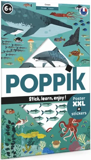 Vzdělávací samolepkový plakát Oceán