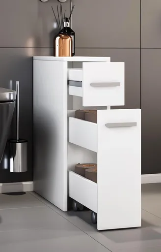 VCM Koupelnová skříňka Zalo, bílá