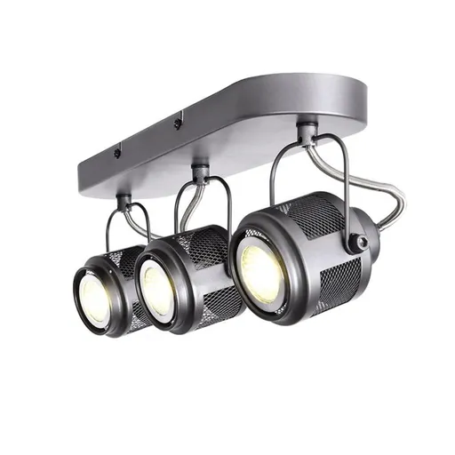 ACA Lighting bodové svítidlo nástěnné 3XGU10 šedá kovová 43X10X16CM KRYPTON AR2093W43G