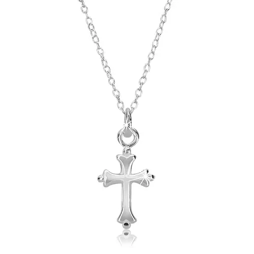 Náhrdelník ze stříbra 925 - řetízek s oblým křížem