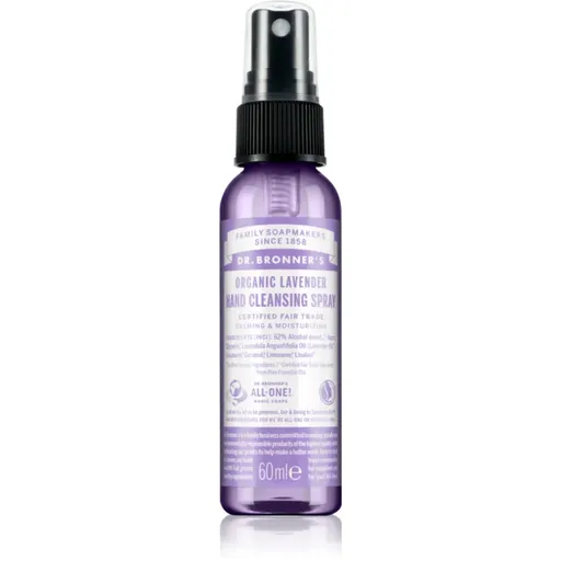 Dr. Bronner’s Lavender bezoplachový čisticí sprej na ruce 60 ml