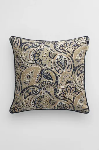 DEKORAČNÍ POVLAK NA POLŠTÁŘ GANT SATEEN PAISLEY PRINT CUSHION 50x50 MARINE