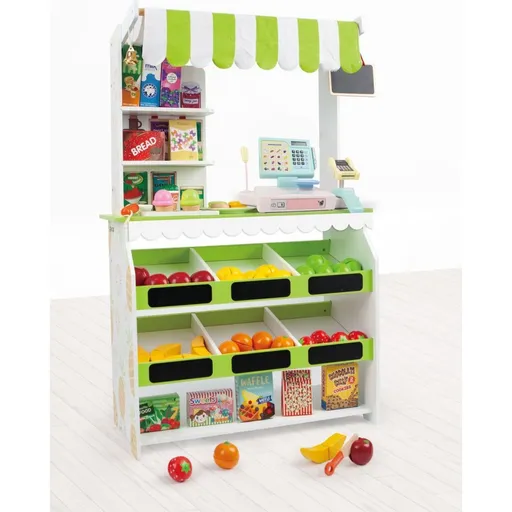 J'ADORE Hrací set obchod - potraviny dřevěný
