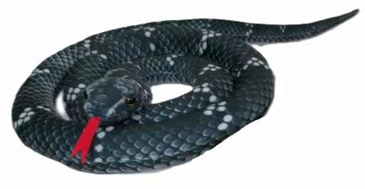 Plyšák Had černý – 170 cm