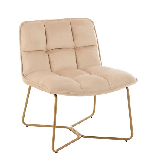 Béžové křeslo Lisa - 70*67*78cm J-Line by Jolipa