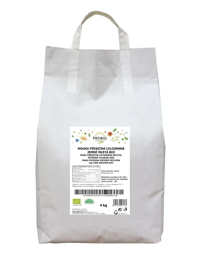 PROBIO Gastro Mouka pšeničná celozrnná jemně mletá BIO 4 kg