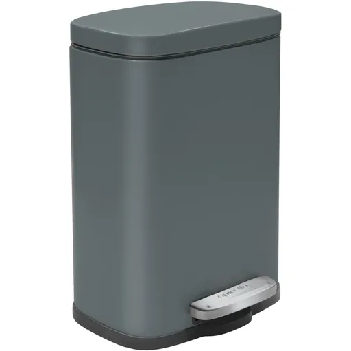 Spirella Pedálový odpadkový koš soft-close Akira  12 l, matná šedá, 12 l