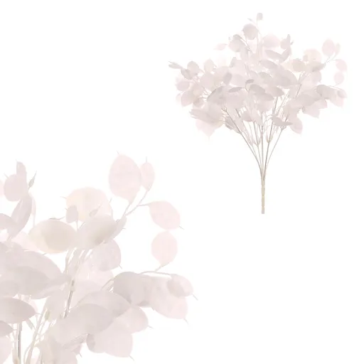 Sada Trs s penízkovými lístky, 2 ks, bílá, 39 cm