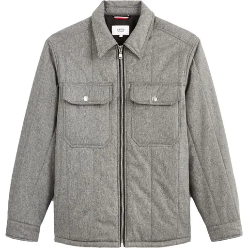 CELIO DUSTRIPES Pánská zimní bunda, šedá, velikost