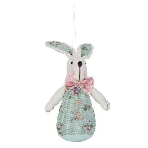 Závěsná dekorace zelený Králík - 8*4*13 cm TW0389