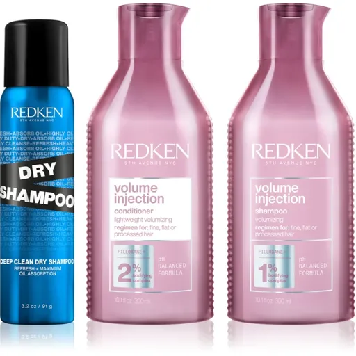 Redken Volume Injection výhodné balení pro objem vlasů