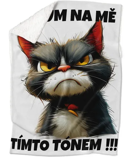Deka Nečum na mě – kočka (Podšití beránkem: ANO)