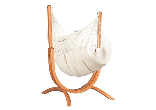 Hojdacia sedačka so stojanom La Siesta Udine Organic, latte