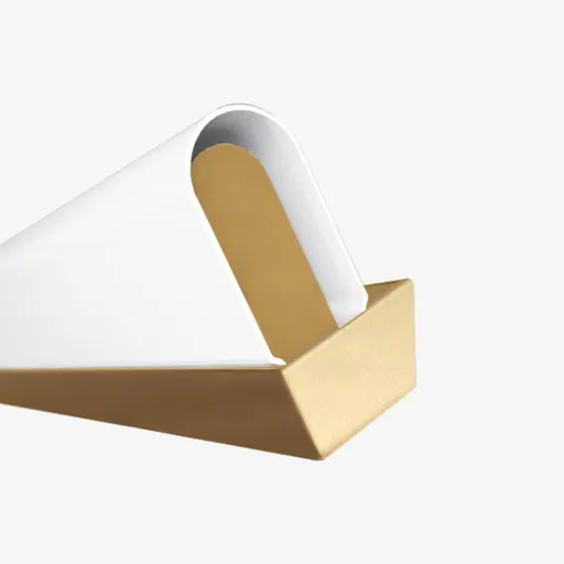 LUCIS nástěnné svítidlo AULA 15,5W LED 3000K akrylátové sklo mosaz AU3.L3.900.74