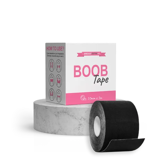 BreastExtra+ BOOB Tape (černá) – speciální lepící páska na prsa