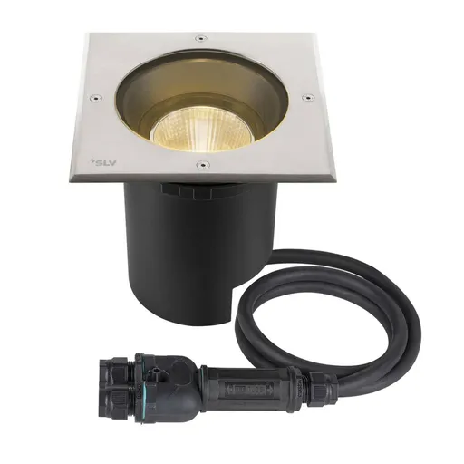 BIG WHITE (SLV) DASAR 2.0 hranatý kryt 24° 3000 K DALI vč. driveru DALI nerezová ocel 1007244