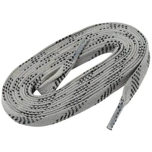 WINNWELL WAX LACES Hokejové tkaničky, šedá, velikost