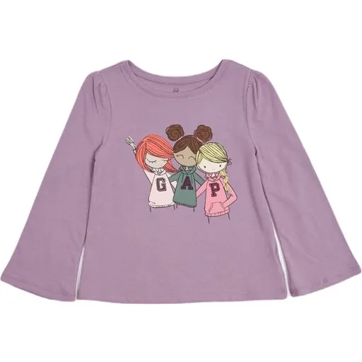 GAP BABY Dětské tričko, fialová, velikost 5Y