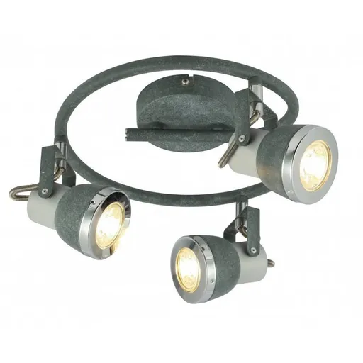 Závěsná lampa šedá spirála 3xGU10 50W Sabinyo Globo